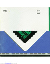 Wyse WY-85 User Manual
