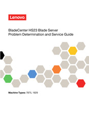 Lenovo BladeCenter HS23 7875 Problem Determination And Service Manual