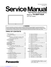Panasonic Viera TH-50PF10UK Service Manual