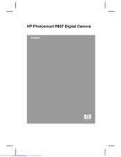 HP R837 - Photosmart 7MP Digital Camera Manual