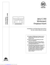 Jøtul C 350 Installation And Operating Instructions Manual