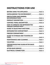 Whirlpool RC 8140 IX Instructions For Use Manual