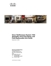 Cisco TelePresence System 1100 Assembly Manual