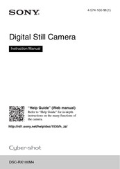Sony Cyber-shot DSC-RX100M4 Instruction Manual