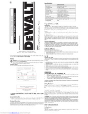 DeWalt DW0811 Instruction Manual