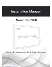 Hitachi HILU75202 Installation Manual