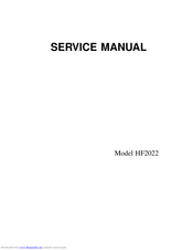 Janome HF2022 Service Manual