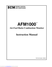 ECM afm1000 Instruction Manual