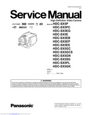 Panasonic HDCSX5P - HD VIDEO CAMERA Service Manual