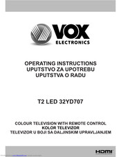 Vox T2 LED 32YD707 Operating Instructions Manual