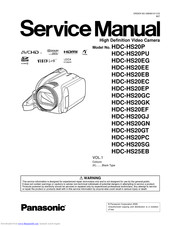 Panasonic HDC-HS20GJ Service Manual