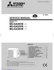 Mitsubishi MU-GA25VB Service Manual