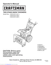 Craftsman C459-52213 Operator's Manual