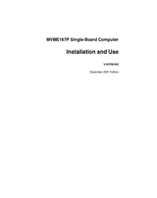 Motorola MVME167P Installation And Use Manual