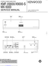 Kenwood KMF-X9000-S Service Manual