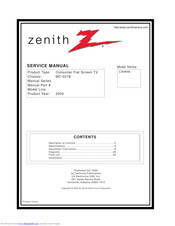 Zenith C30W46 Service Manual