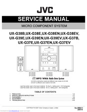 JVC CA-UXG38 Service Manual