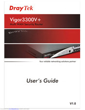 Draytek VIGOR3300V+ User Manual