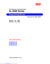 TEC TEC SL-5900 Programming Manual