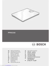 Bosch PPW3300 Operating Instructions Manual