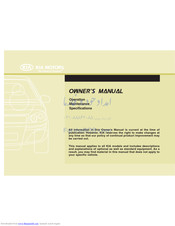 Kia Cadenza 2012 Owner's Manual