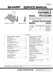 Sharp FO-K01 Service Manual