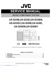 JVC UX-G30EV Service Manual