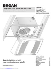 Broan ZB110HL1 Installation Manual