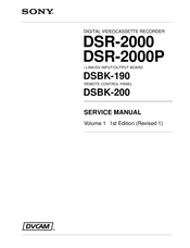 Sony DSR-2000P Service Manual