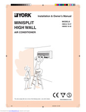 York HMCA 18-27 Installation & Owner's Manual