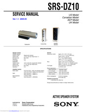 Sony SRS-DZ10 Service Manual