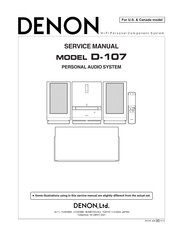 Denon D-107 Service Manual