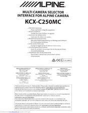 Alpine KCX-C250MC Owner's Manual