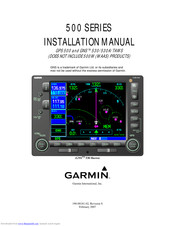 Garmin GNS 530 TAWS Installation Manual