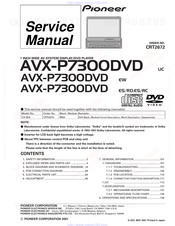Pioneer AVX-P7300DVDES/RD Service Manual