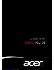 Acer Iconia Tab A110 Service Manual