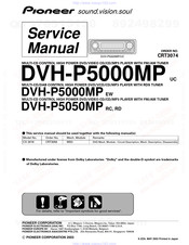Pioneer DVH-P5000MPUC Service Manual