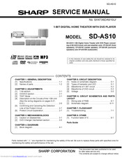 Sharp SD-AS10 Service Manual