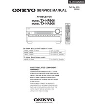 Onkyo TX-NA906 Service Manual