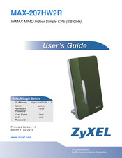 ZyXEL Communications MAX-207HW2R User Manual