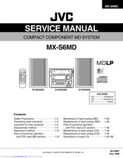 JVC MX-S6MD Service Manual