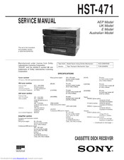 Sony HST-471 Service Manual