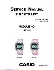 Casio QW-2983 Service Manual