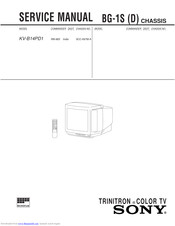 Sony Trinitron KV-B14PD1 Operating Instructions Manual