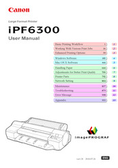 Canon imagePROGRAF iPF6300 User Manual