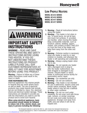 Honeywell HZ-617 series Instructions Manual