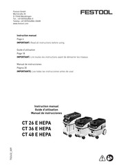 Festool CT 26 E HEPA Instruction Manual