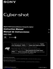 Sony Cyber-shot DSC-T300 Instruction Manual