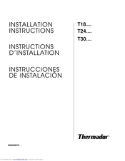 Thermador T18 series: T24 series Installation Instructions Manual