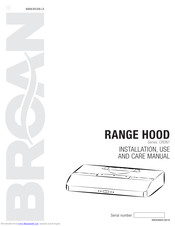 Broan CRDN1 SERIES Installation Use And Care Manual